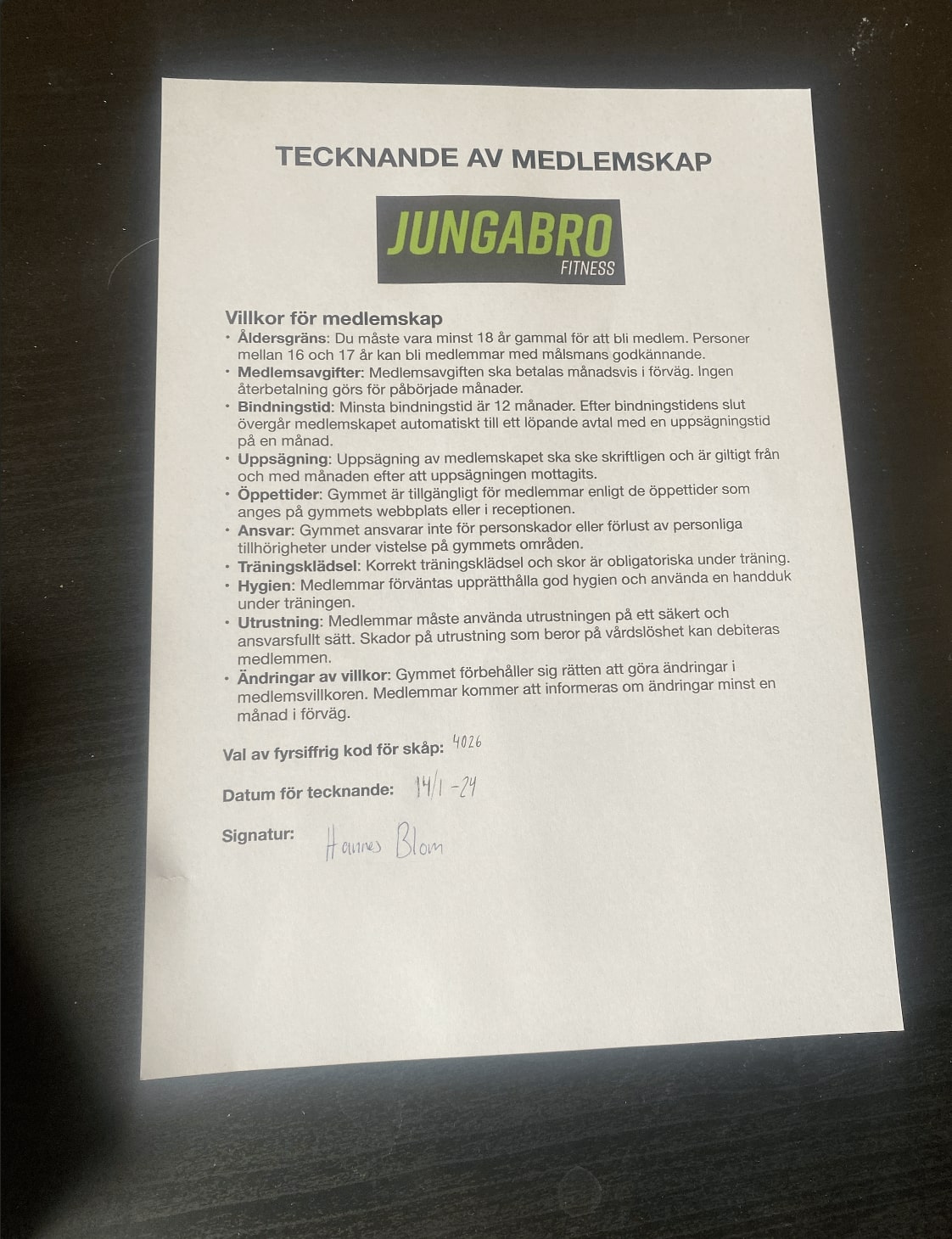 Foto på Hannes iPhone